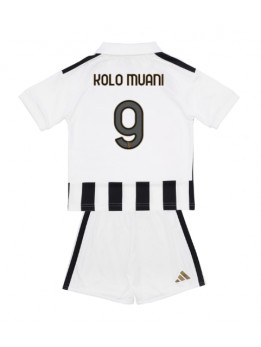 Otroški Nogometna dresi replika Juventus Randal Kolo Muani #9 Domači 2026-27 Kratek rokav (+ hlače)